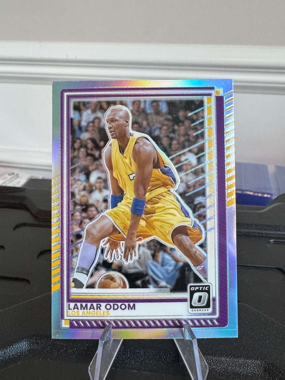 2025-26 Lamar Odom Panini Donruss Optic Silver Prizm. Los Angeles lakers